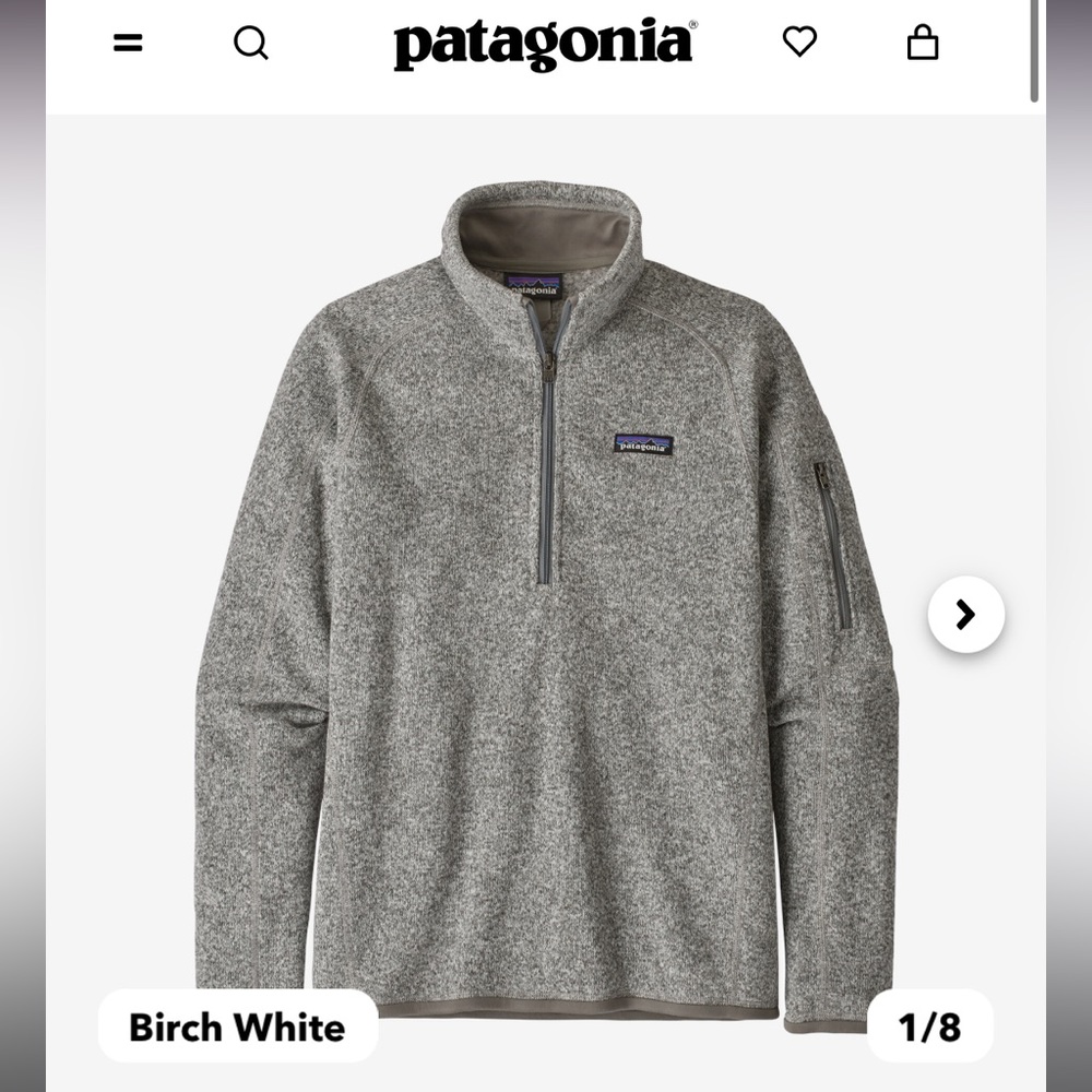 Patagonia Quarter Zip Better Sweater